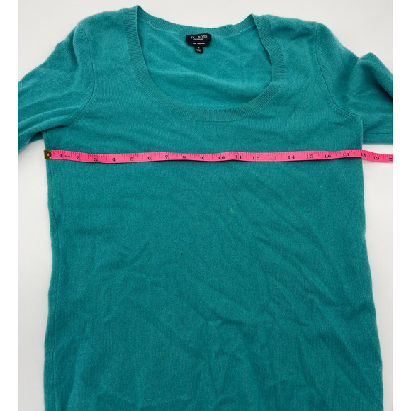 Talbots Teal Cashmere Sweater - Picture 4 of 5